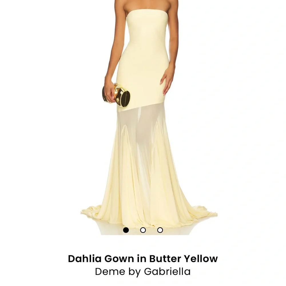 Deme by Gabriella - Dahlia Gown - Butter Yellow - Picture 1 of 6